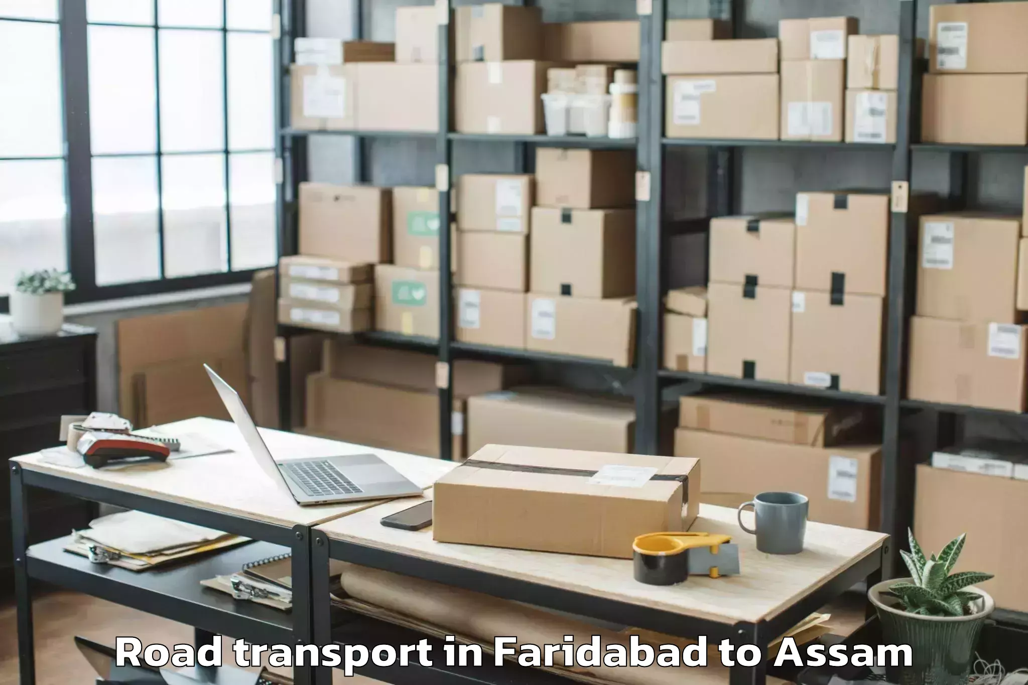 Book Faridabad to Lilabari Airport Ixi Road Transport Online